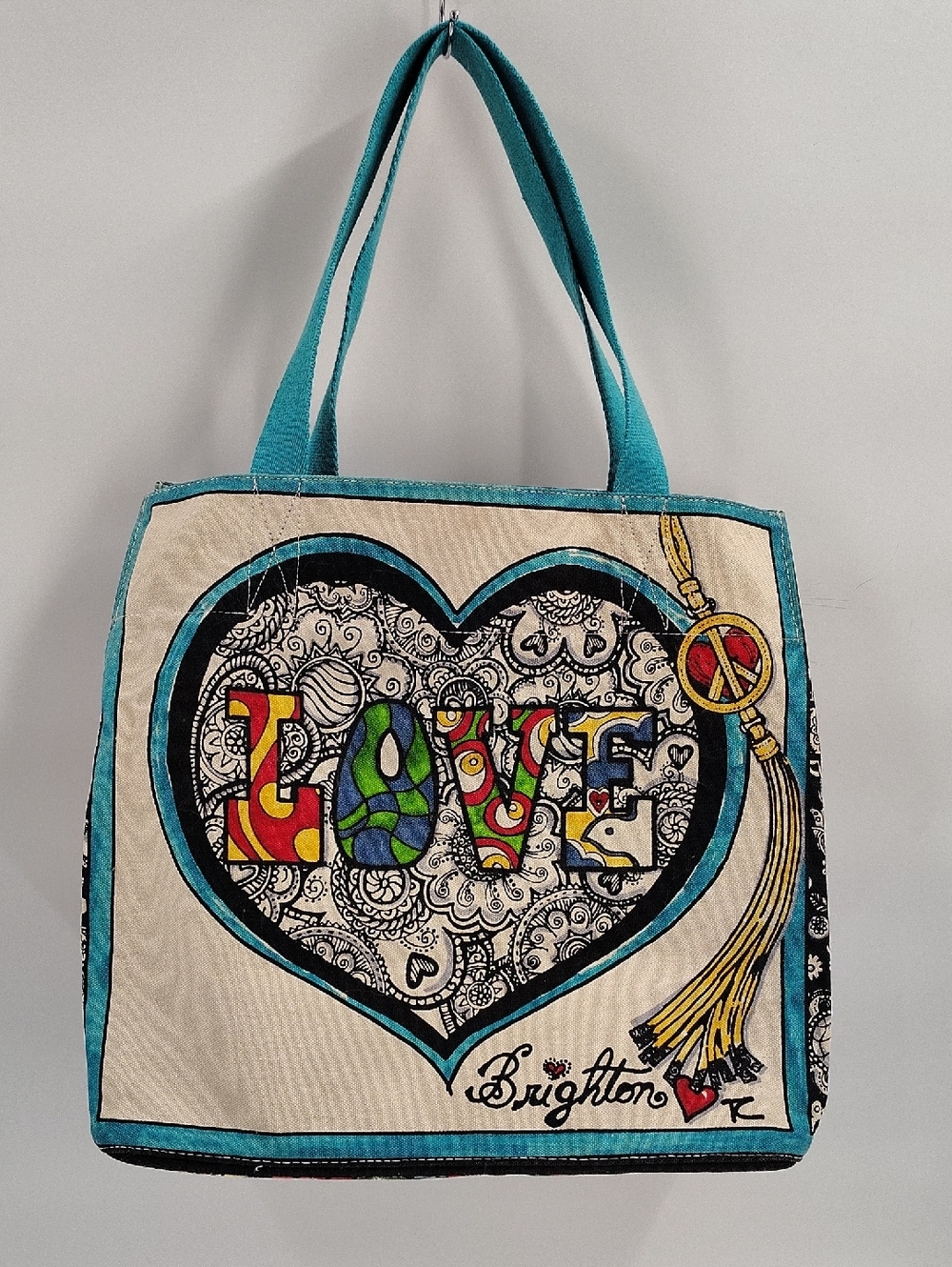 Brighton "Summer of Love" Canvas Tote Bag designed by Tom Clancy